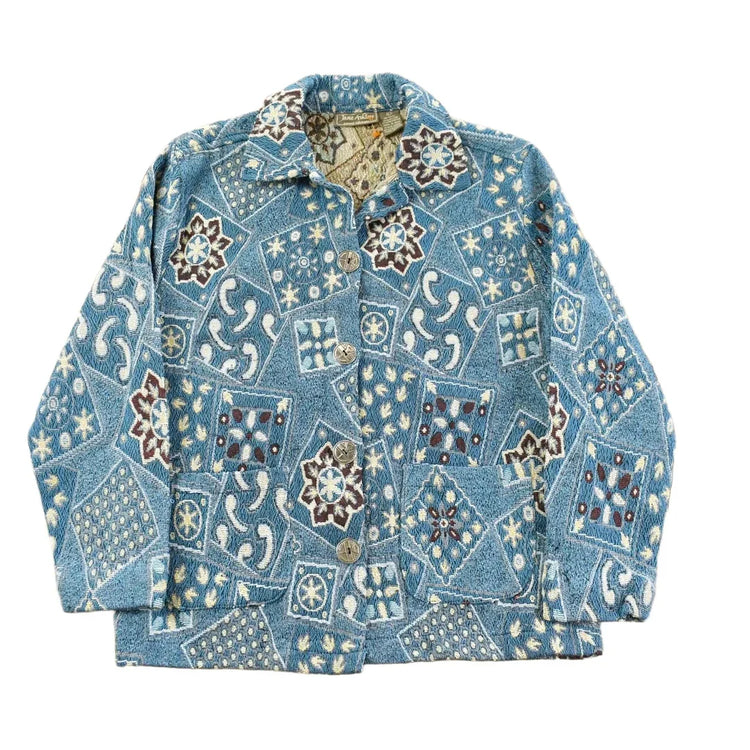 Vintage 1990s Jane Ashley Tapestry Abstract Pattern Women's Medium from propervintagecanada