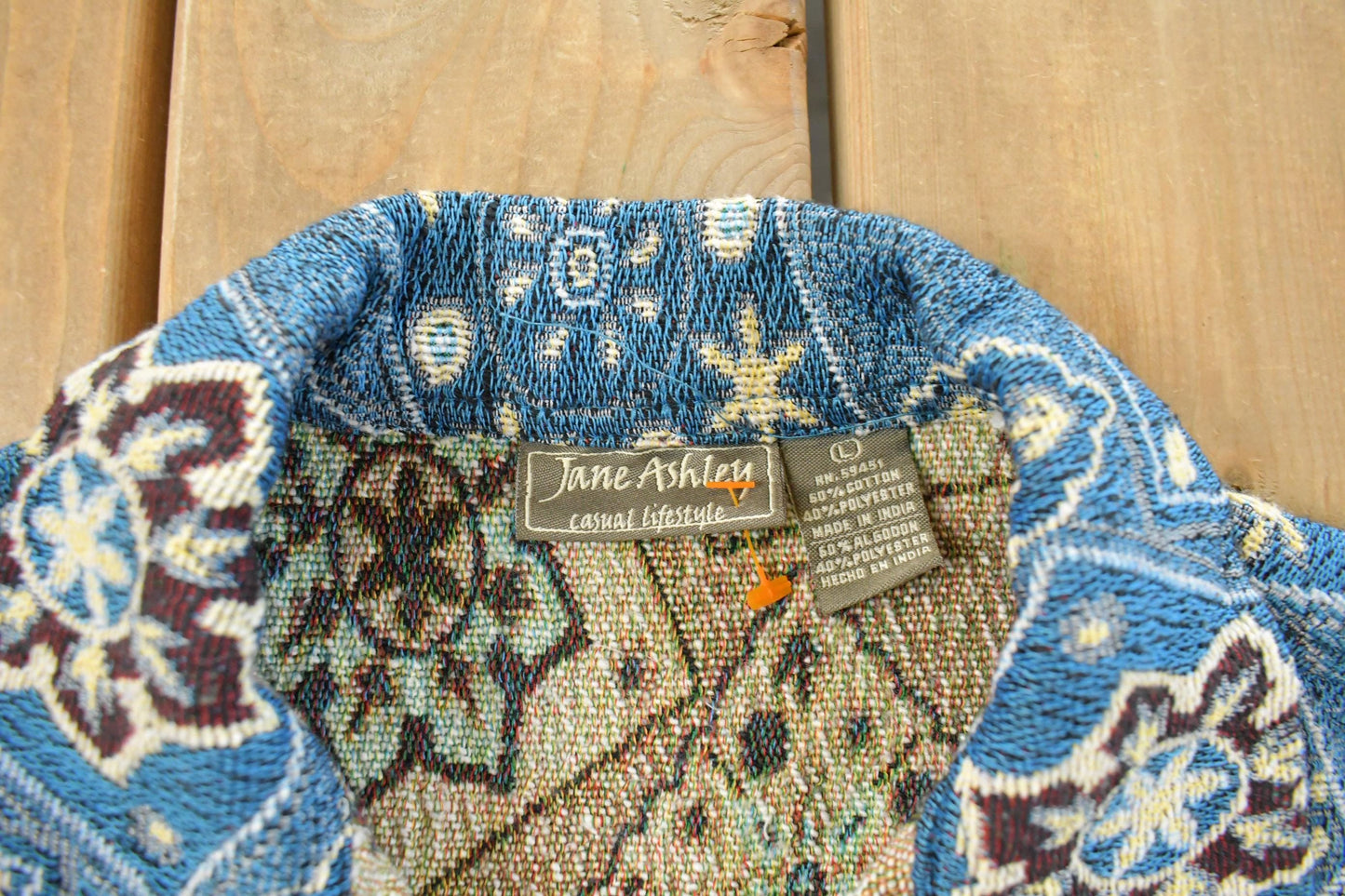Vintage 1990s Jane Ashley Tapestry Abstract Pattern Women's Medium from propervintagecanada