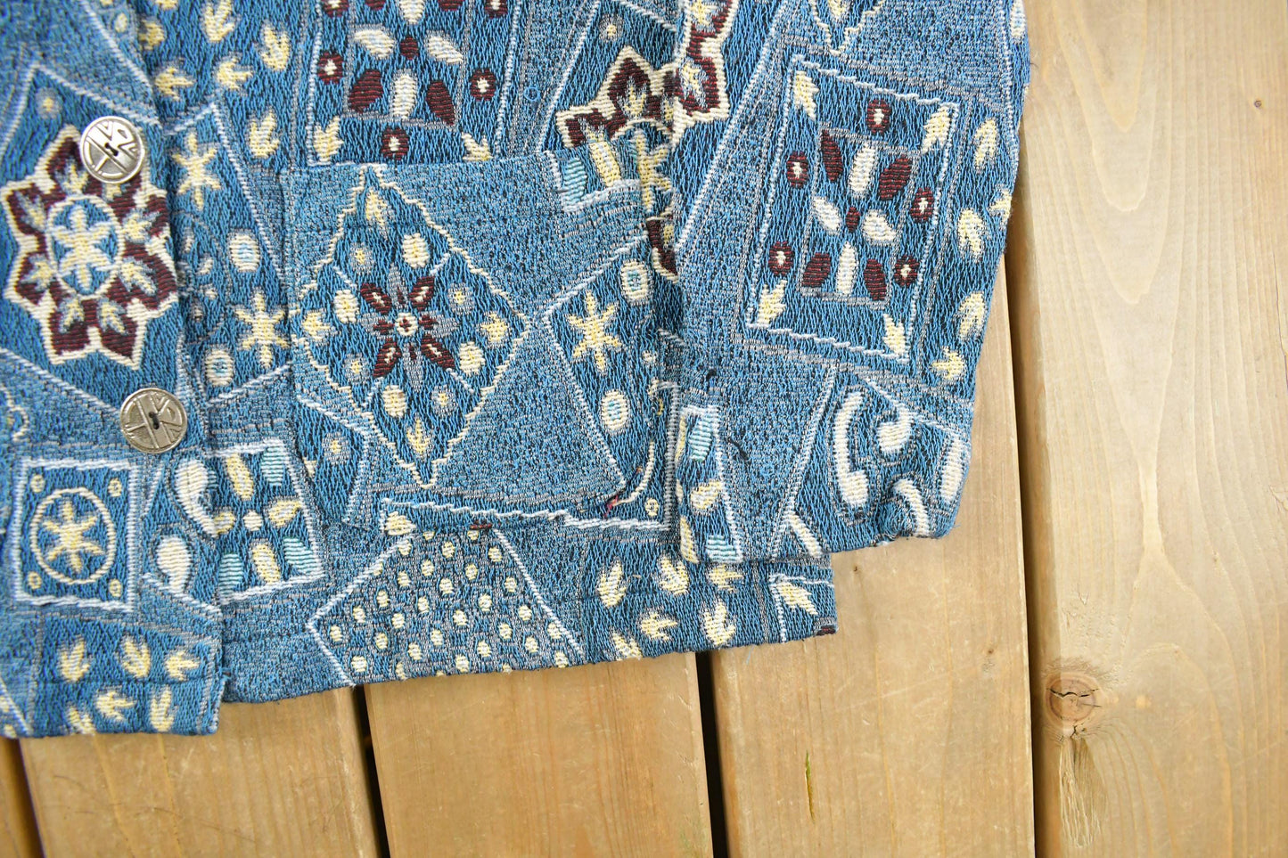 Vintage 1990s Jane Ashley Tapestry Abstract Pattern Women's Medium from propervintagecanada