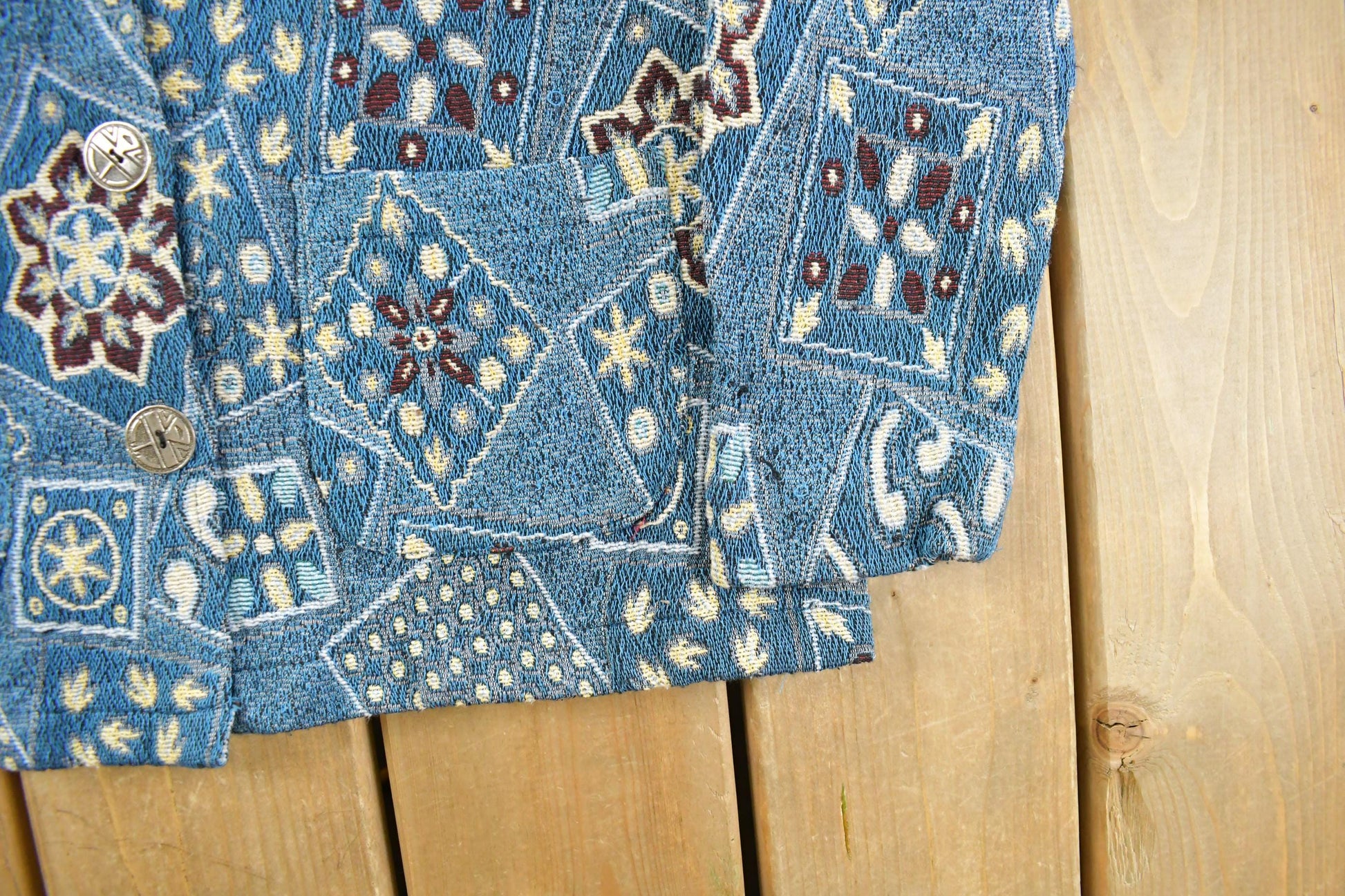 Vintage 1990s Jane Ashley Tapestry Abstract Pattern Women's Medium from propervintagecanada