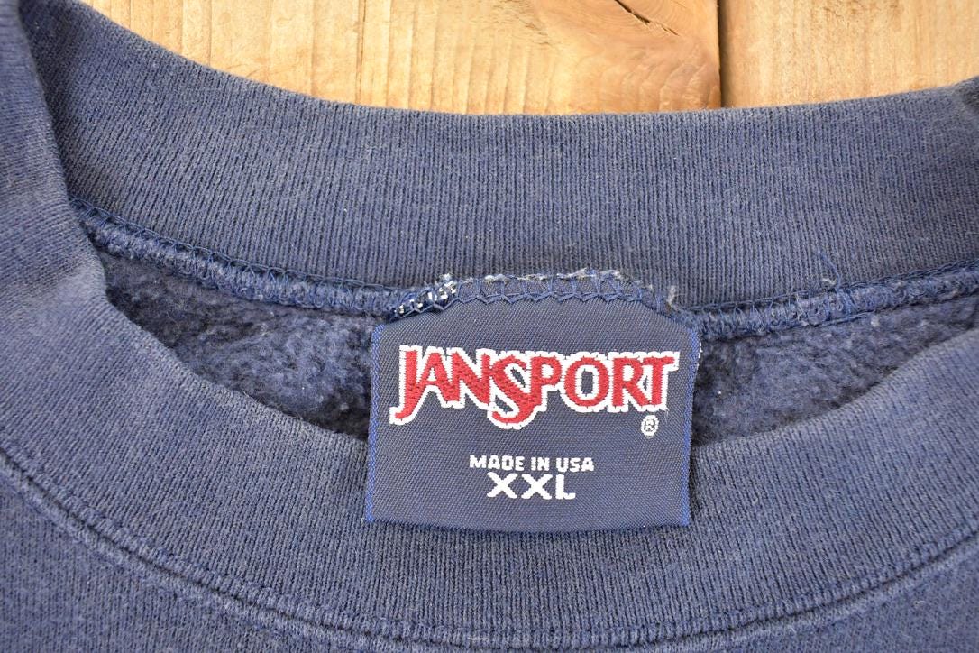 Vintage 1990s Jansport Charles County Embroidered Heavyweight Crewneck Sweatshirt Men's XL from propervintagecanada