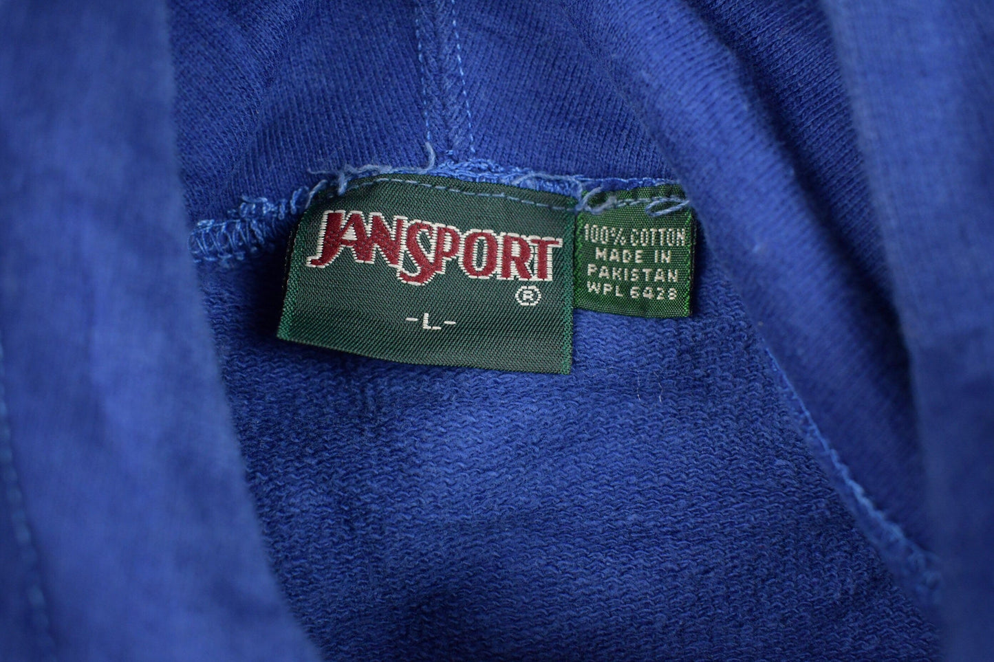 Vintage 1990s Jansport Graphic Hoodie Men's Large from propervintagecanada