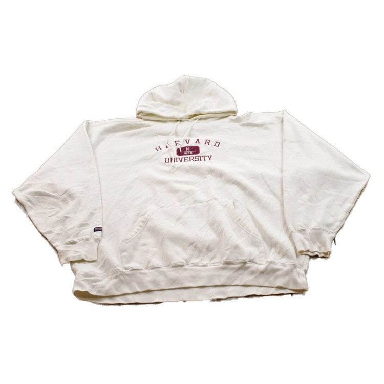 Vintage 1990s Jansport Harvard University Collegiate Hoodie / Embroidered / NCAA Sweatshirt / Sportswear / Americana from propervintagecanada