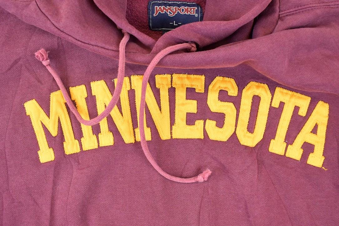 Vintage 1990s Jansport Minnesota University Hoodie Sweater Men's L from propervintagecanada