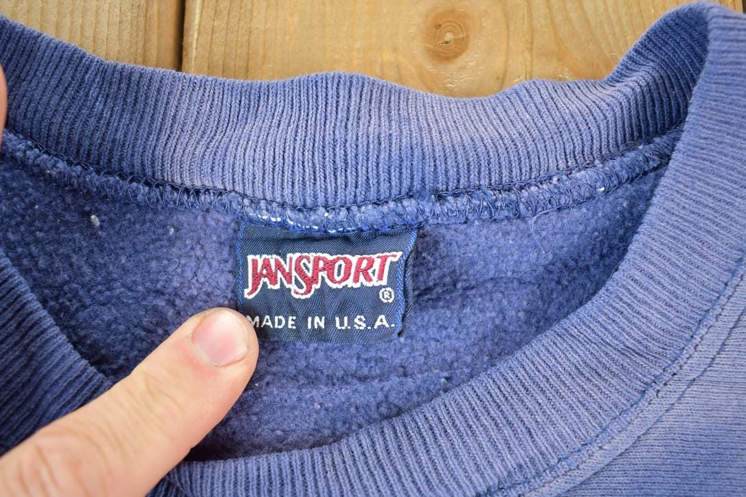 Vintage 1990s Jansport Northern University Cross Grain Crewneck Made In USA Men's XL from propervintagecanada