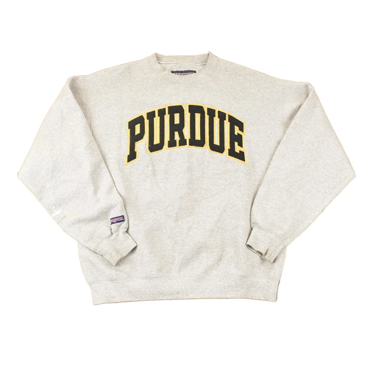 Vintage 1990s Jansport Purdue Embroidered University Crewneck Sweater Men's L from propervintagecanada