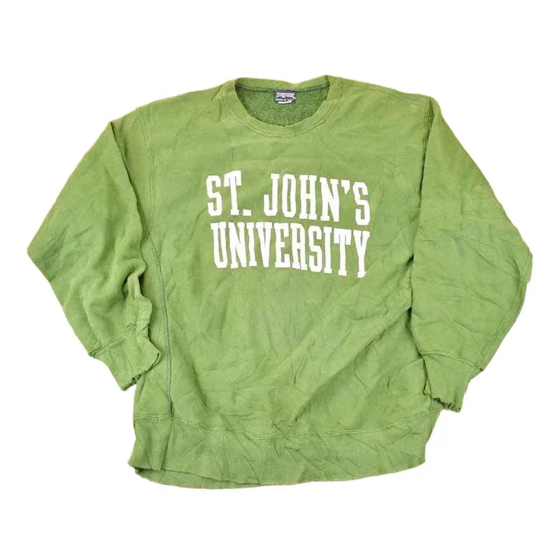 Vintage 1990s Jansport St John's University Crewneck Sweater Men's XL from propervintagecanada