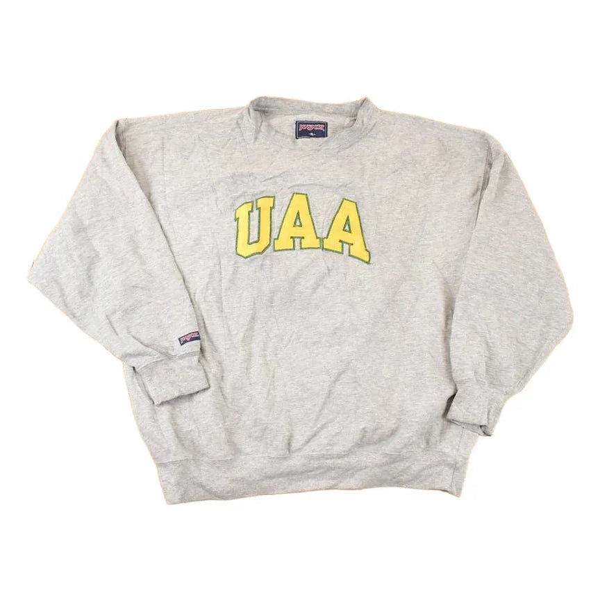 Vintage 1990s Jansport UAA Embroidered Collegiate Crewneck Sweatshirt Men's XL from propervintagecanada
