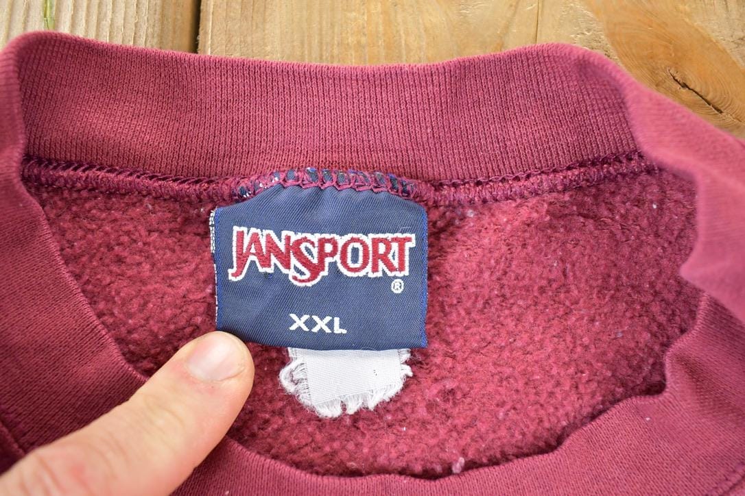 Vintage 1990s Jansport University Of Maryland Bulldogs Women's Hockey Collegiate Cropped Crew Neck Women's 2XL from propervintagecanada