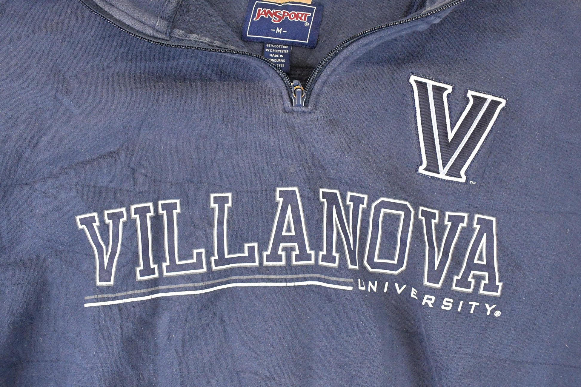 Vintage 1990s Jansport Vilanova Quarter Zip University Sweater Men's L from propervintagecanada