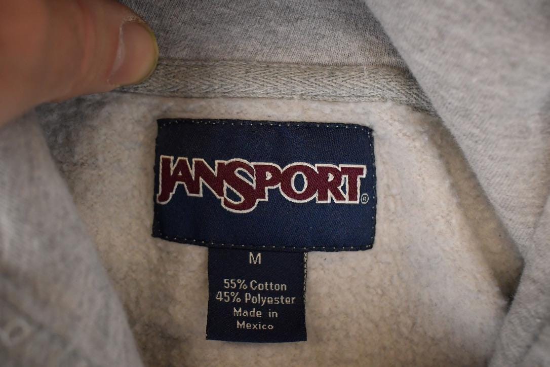 Vintage 1990s Jansport Virginia Tech University Hoodie Sweater Men's M from propervintagecanada