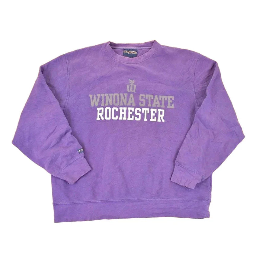Vintage 1990s Jansport Winona State Rochester University Crewneck Sweater Men's XL from propervintagecanada