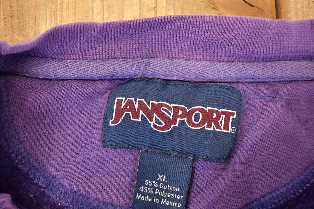 Vintage 1990s Jansport Winona State Rochester University Crewneck Sweater Men's XL from propervintagecanada