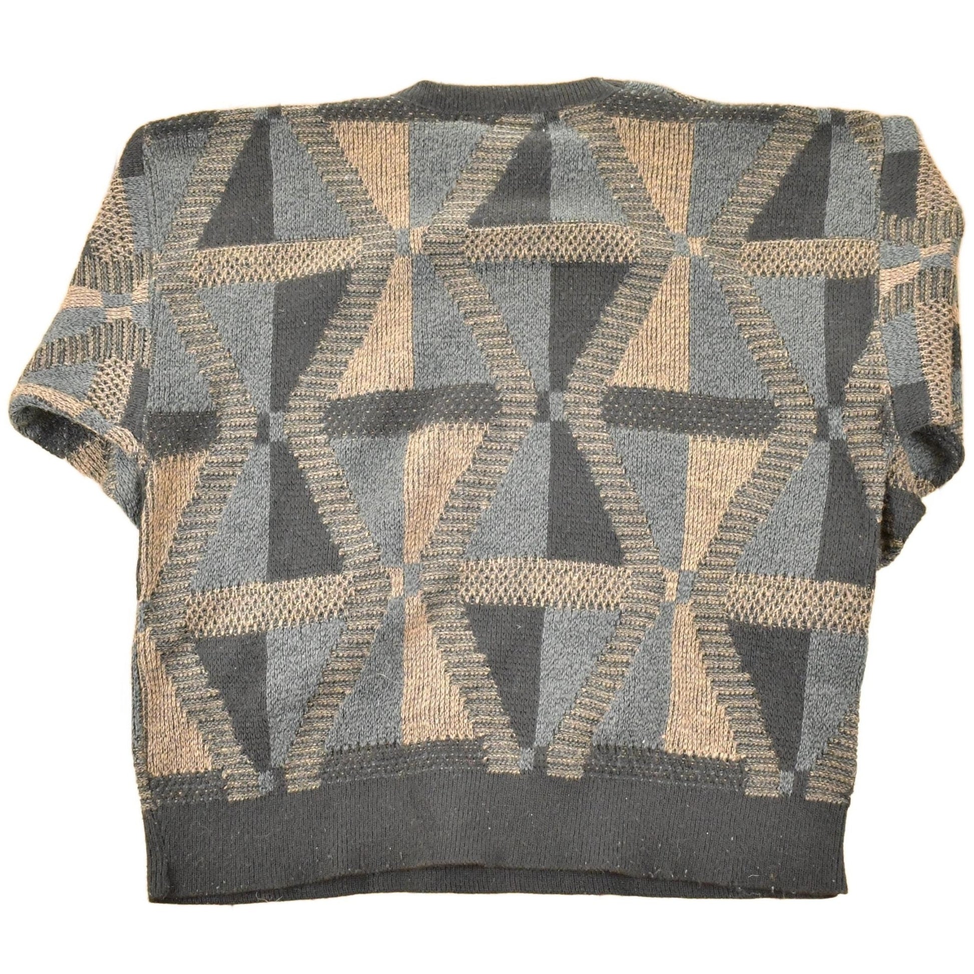 Vintage 1990s Jantzen Abstract Knit Crewneck Sweater Mens L from propervintagecanada
