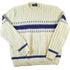 Vintage 1990s Jantzen Cable Knit Abstract Pattern Crewneck Sweater Men&