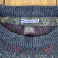 Vintage 1990s Jantzen Knit Abstract Pattern Crew Neck Sweater Mens L from propervintagecanada