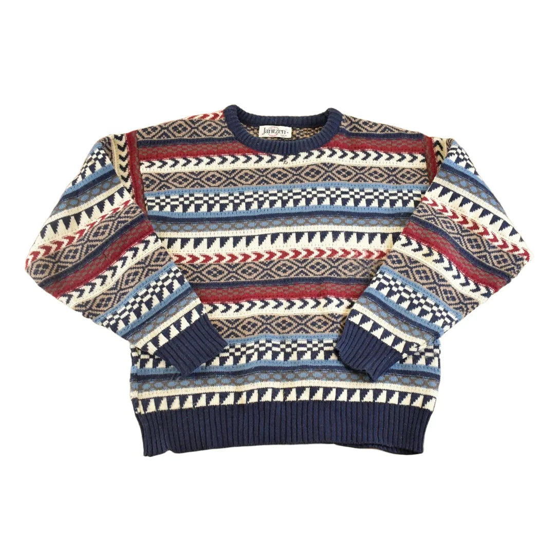 Vintage 1990s Jantzen Knit Crewneck Sweater Men's M from propervintagecanada