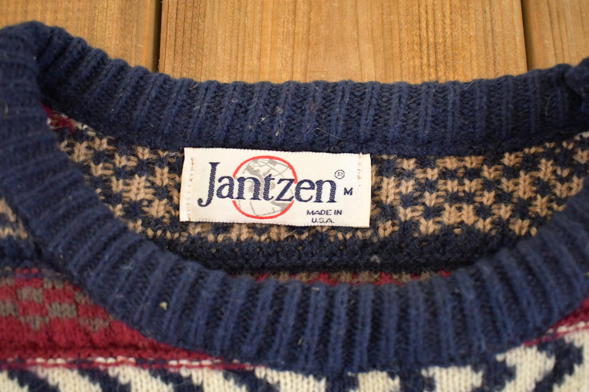 Vintage 1990s Jantzen Knit Crewneck Sweater Men's M from propervintagecanada