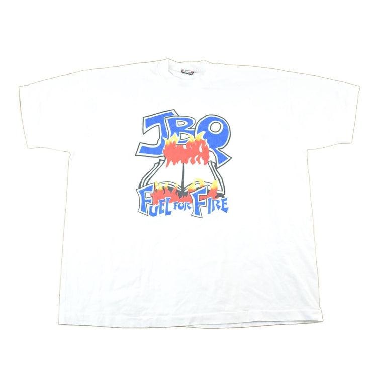 Vintage 1990s JBQ Fuel For Fire Souvenir Barbequing T-Shirt Mens XL from propervintagecanada