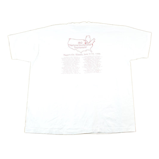 Vintage 1990s JBQ Fuel For Fire Souvenir Barbequing T-Shirt Mens XL from propervintagecanada