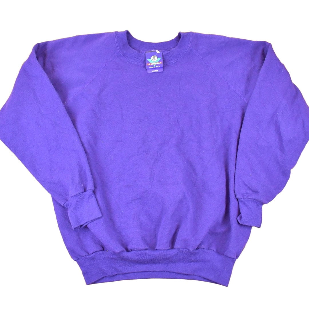 Vintage 1990s JE Morgan Blank Crewneck Sweatshirt Women's XL from propervintagecanada