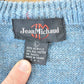 Vintage 1990s Jean Michaud Knit Abstract Pattern V Neck Sweater Men's Small from propervintagecanada