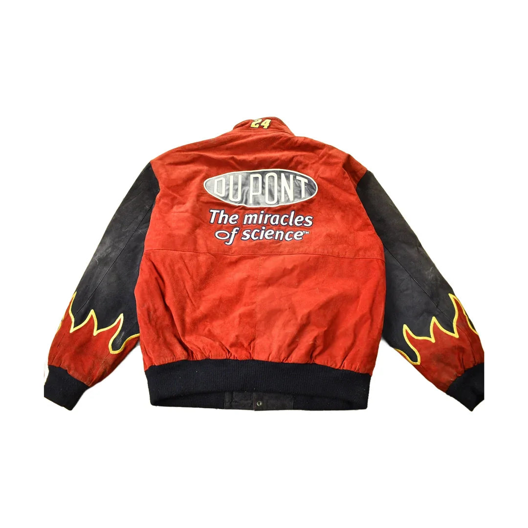 Vintage 1990s Jeff Gordon 100% Leather Nascar Racing Jacket Men's XL from propervintagecanada