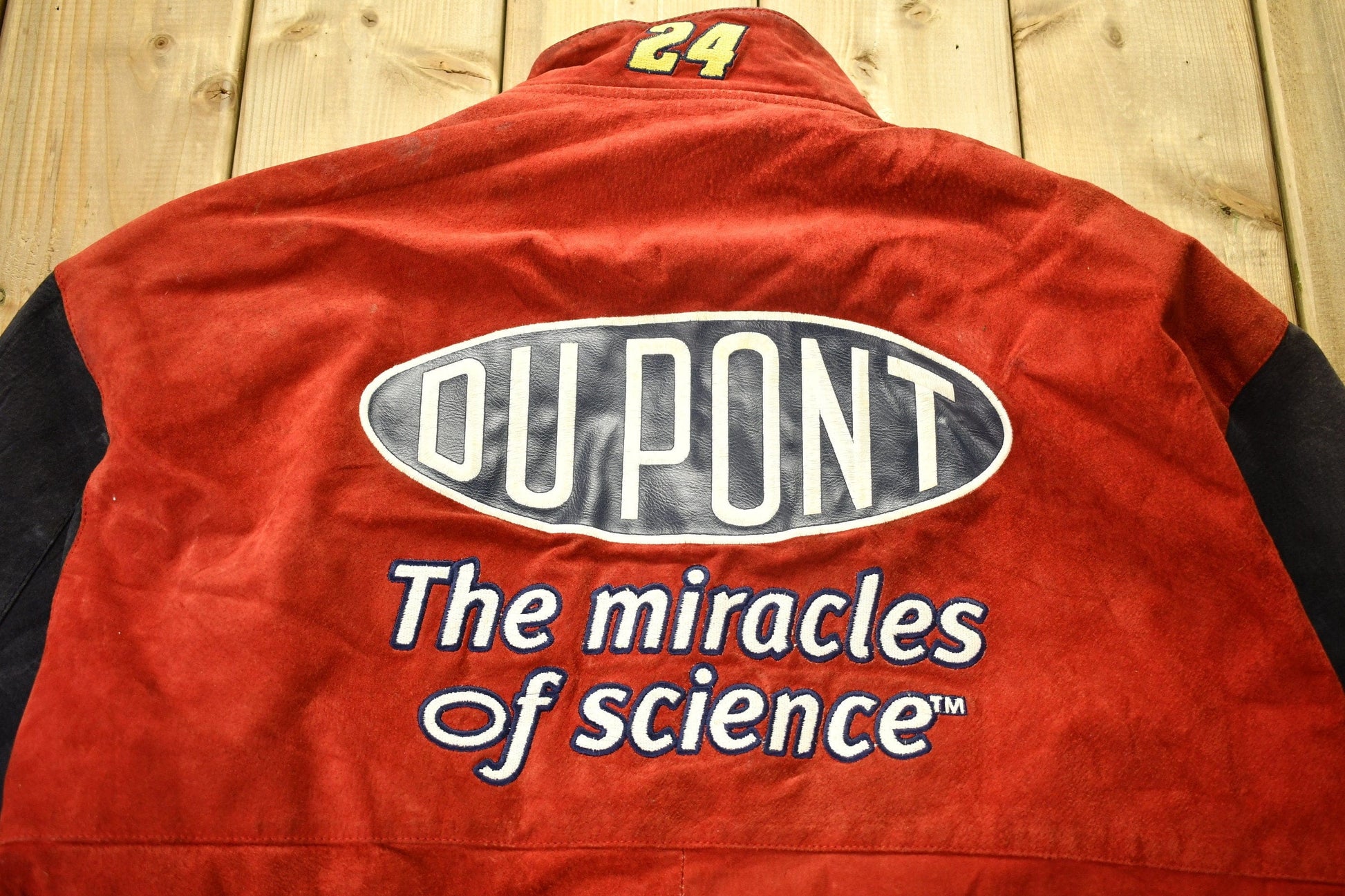 Vintage 1990s Jeff Gordon 100% Leather Nascar Racing Jacket Men's XL from propervintagecanada