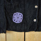 Vintage 1990s Jeffrey Todd Knit Floral Cardigan Sweater Women's Medium from propervintagecanada