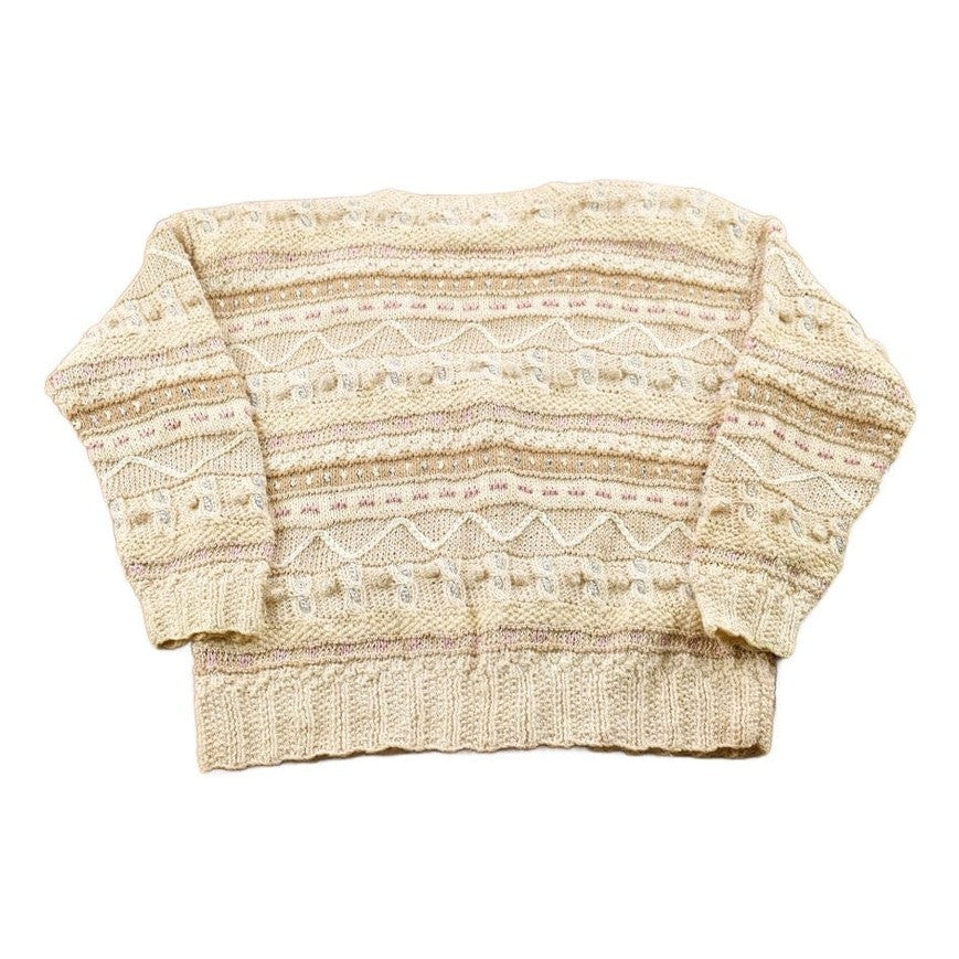 Vintage 1990s Jennifer Reed Hand Knit Cardigan Sweater Women's M from propervintagecanada