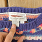 Vintage 1990s Jennifer Reed Hand Knit Floral Crewneck Sweater Women's Small from propervintagecanada