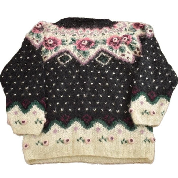 Vintage 1990s Jennifer Reed Knitted by hand Crewneck Sweater from propervintagecanada