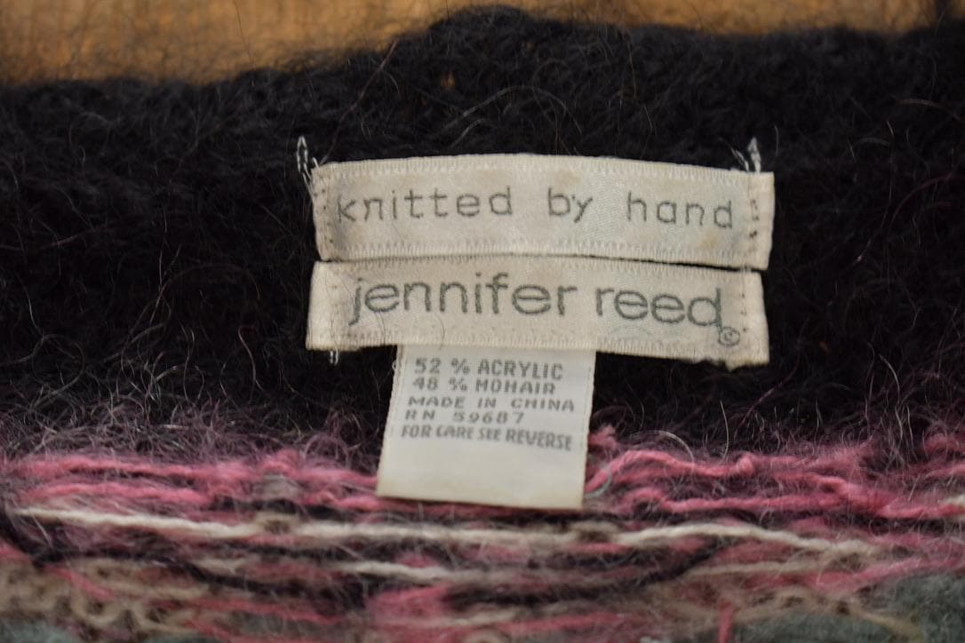 Vintage 1990s Jennifer Reed Knitted by hand Crewneck Sweater from propervintagecanada