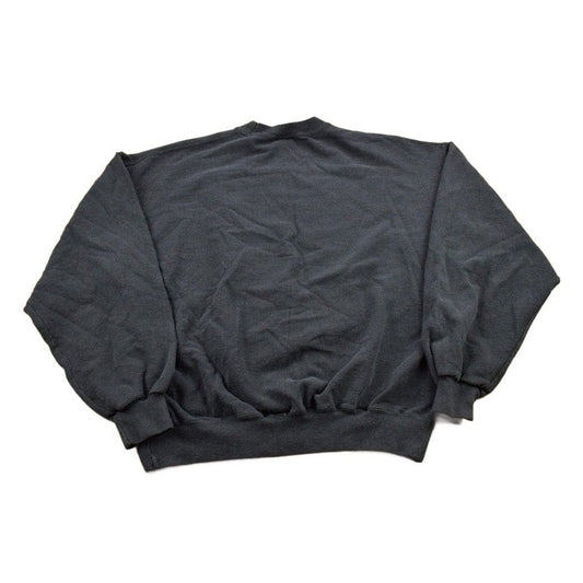 Vintage 1990s Jerzees Blank Black Crewneck Sweatshirt Men's Large from propervintagecanada