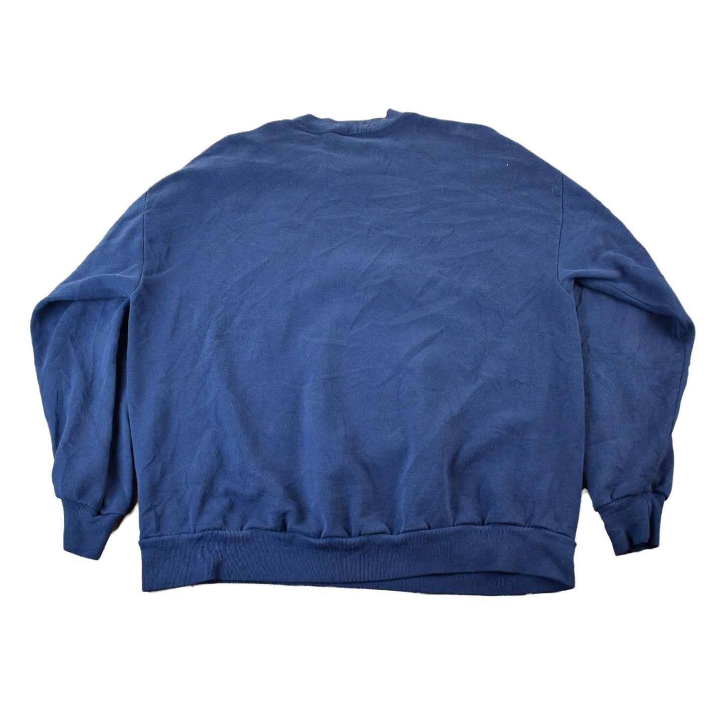 Vintage 1990s Jerzees Blank Blue Crewneck Sweatshirt Men's 2XL from propervintagecanada