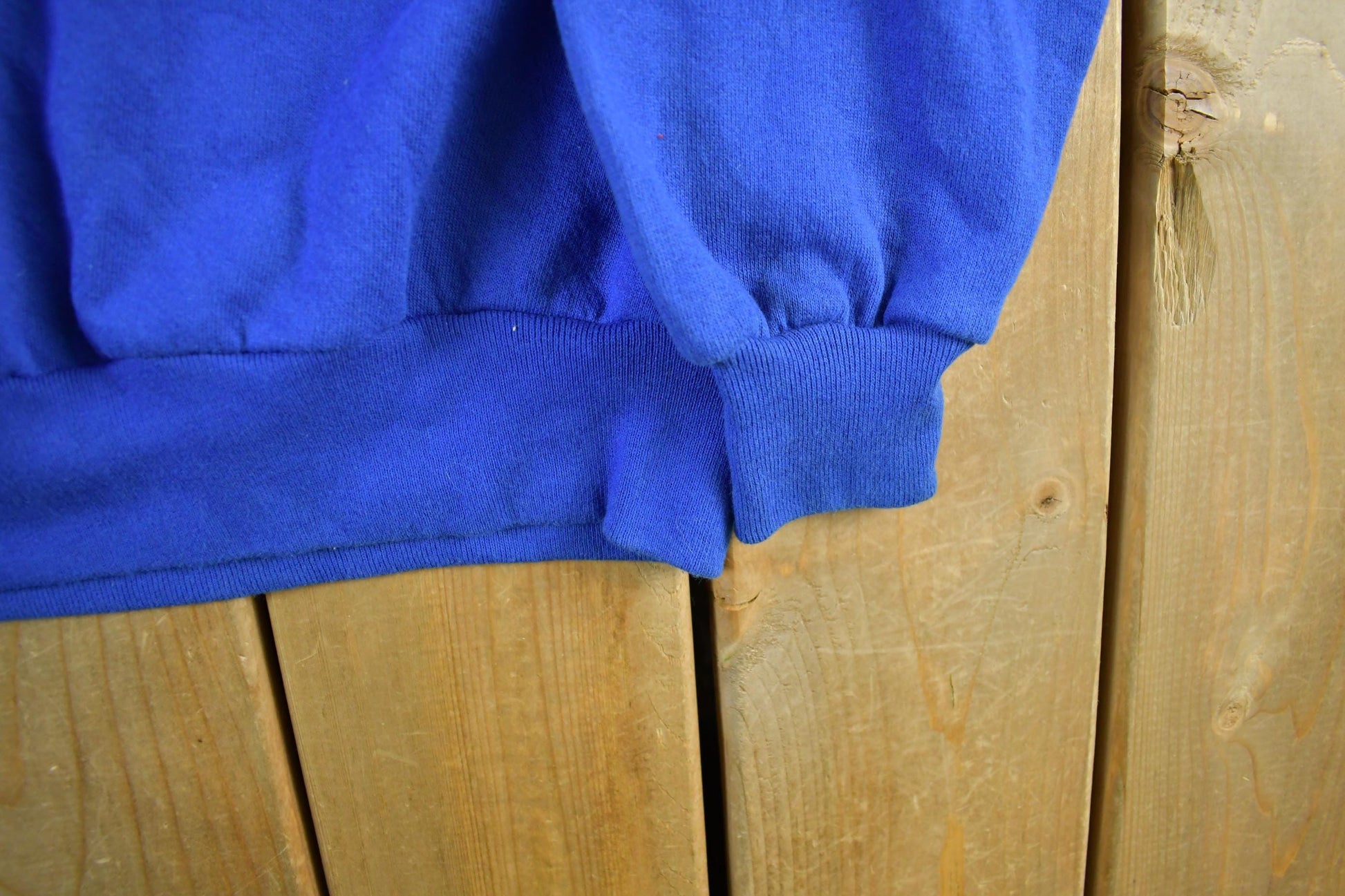 Vintage 1990s Jerzees Blank Blue Crewneck Sweatshirt Men's 3X from propervintagecanada