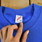 Vintage 1990s Jerzees Blank Blue Crewneck Sweatshirt Men's 3X from propervintagecanada