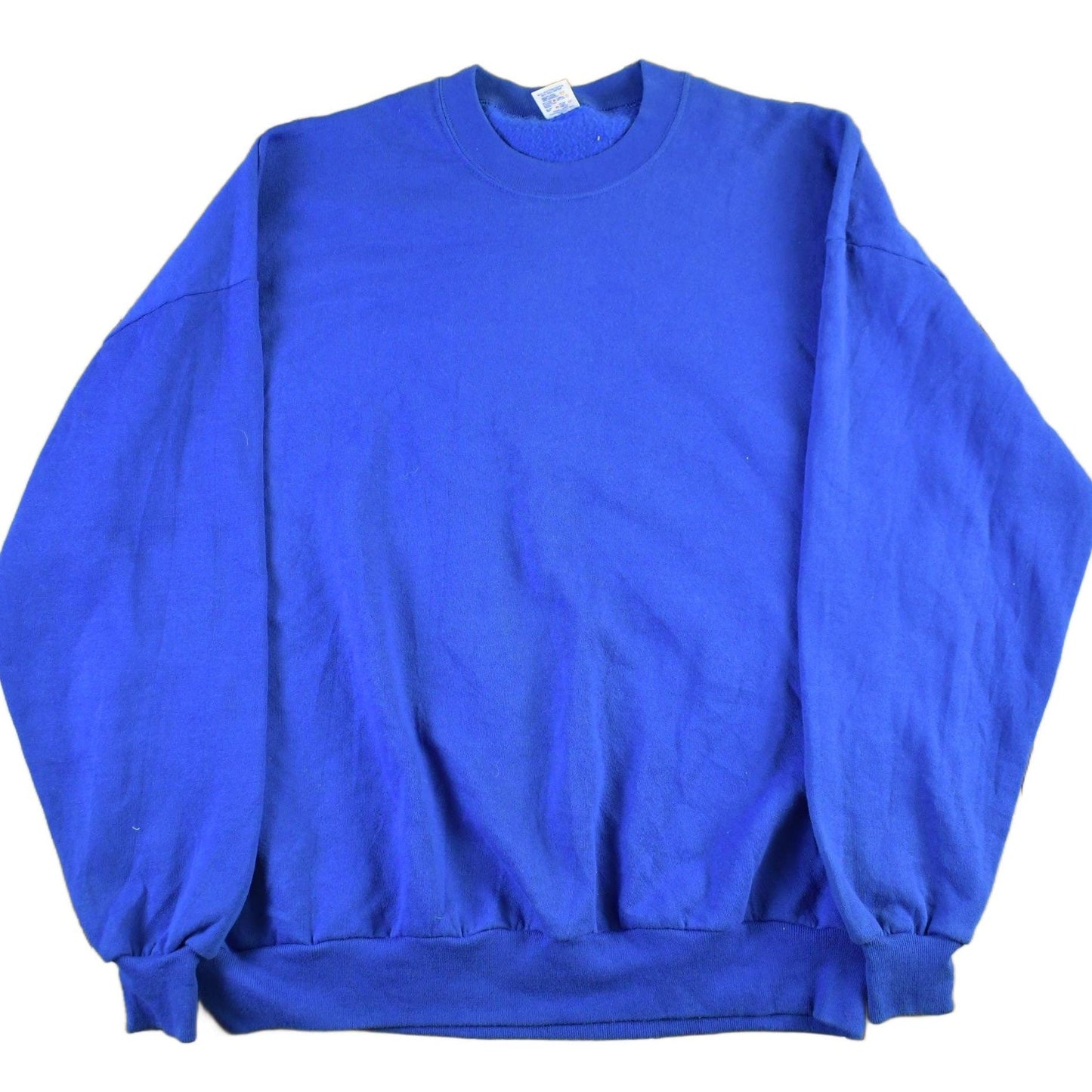 Vintage 1990s Jerzees Blank Blue Crewneck Sweatshirt Men's 3X from propervintagecanada