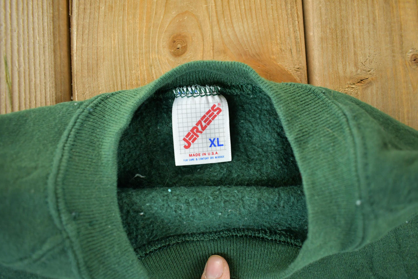 Vintage 1990s Jerzees Blank Crewneck Sweatshirt Men's Large from propervintagecanada