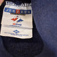 Vintage 1990s Jerzees Blank Navy Hoodie Sweatshirt Men's L from propervintagecanada
