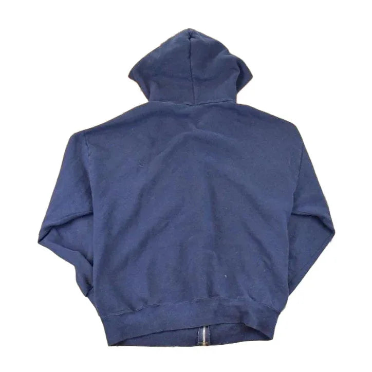 Vintage 1990s Jerzees Full Zip Blank Hoodie Sweatshirt Mens L from propervintagecanada