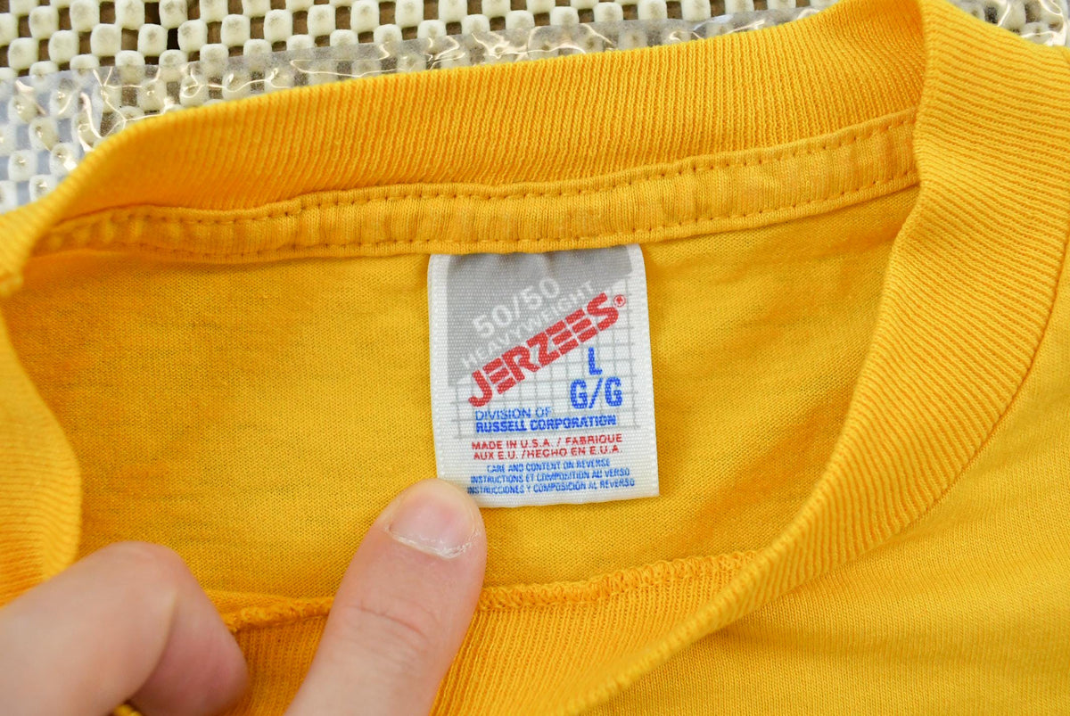 Vintage 1990s Jerzees Naval Inventory Control Point Mechanicsburg Philadelphia Pennsylvania Military T-Shirt Men's L from propervintagecanada