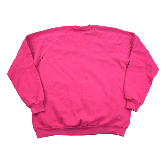 Vintage 1990s Jerzees Pink Blank Crewneck Sweatshirt Men's Large from propervintagecanada