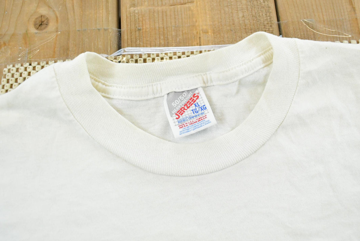 Vintage 1990s Jerzees Stick Figure Art Dance T-Shirt Mens S from propervintagecanada