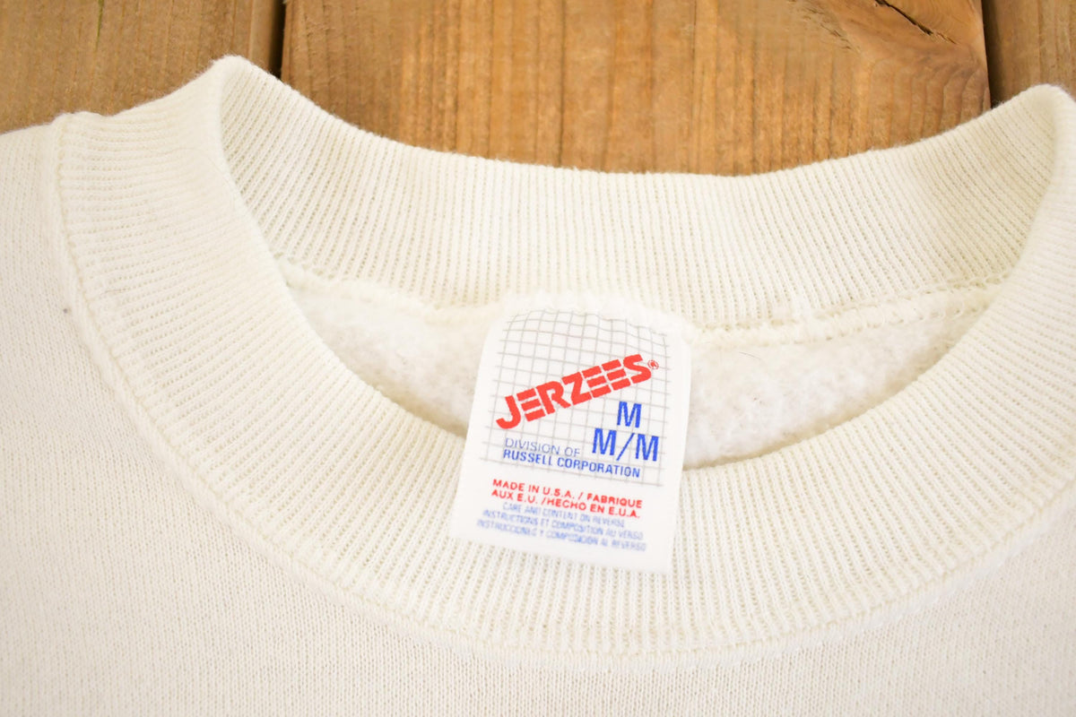 Vintage 1990s Jerzees Streetwear Blank Souvenir Crewneck Sweatshirt Men's M from propervintagecanada