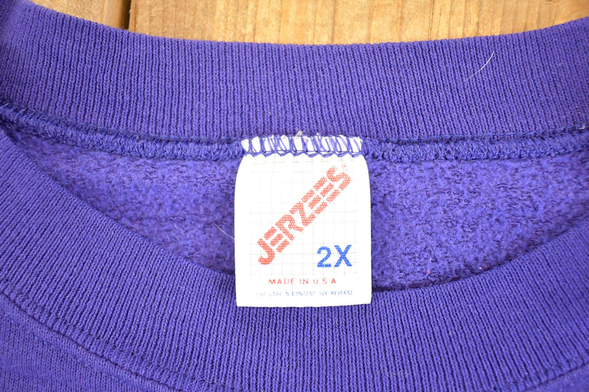 Vintage 1990s Jerzees Streetwear Blank Souvenir Crewneck Sweatshirt Men's XL from propervintagecanada