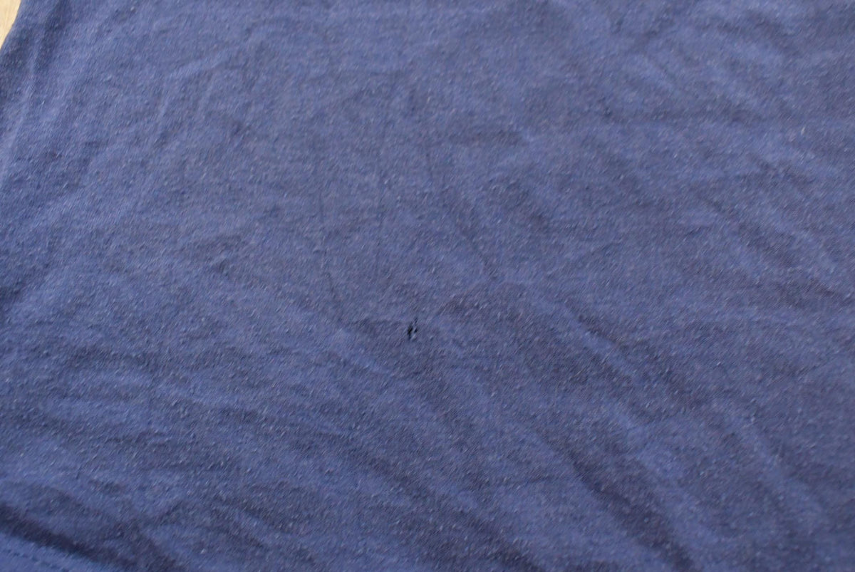 Vintage 1990s Jerzees Super T Blue Blank Pocket T-Shirt Men's L from propervintagecanada