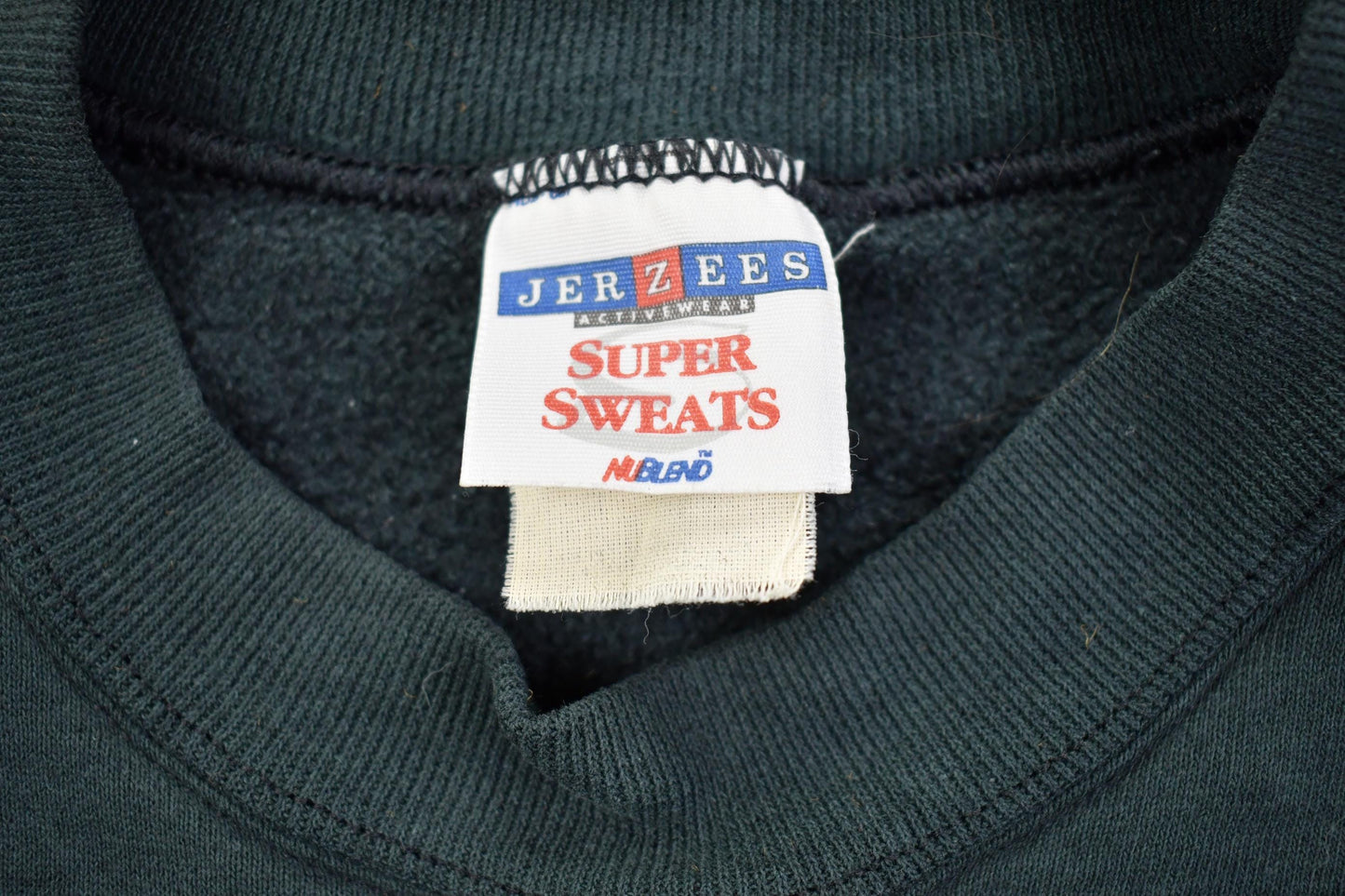 Vintage 1990s Jerzees Supersweats Embroidered Bus Crewneck Sweatshirt Men's L from propervintagecanada