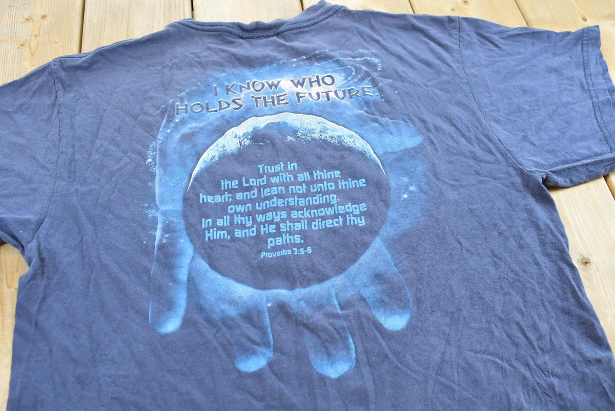 Vintage 1990s Jesus Christ Who Holds the Future T-Shirt Men's L from propervintagecanada