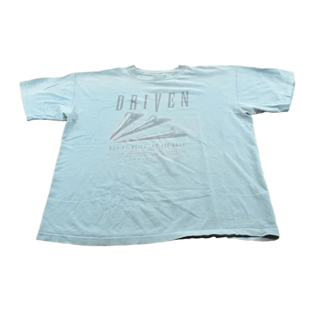 Vintage 1990s Jesus Driven Nails T-Shirt Men's XL / Christian / Christianity / Made in USA / 90s Streetwear / God Bible from propervintagecanada